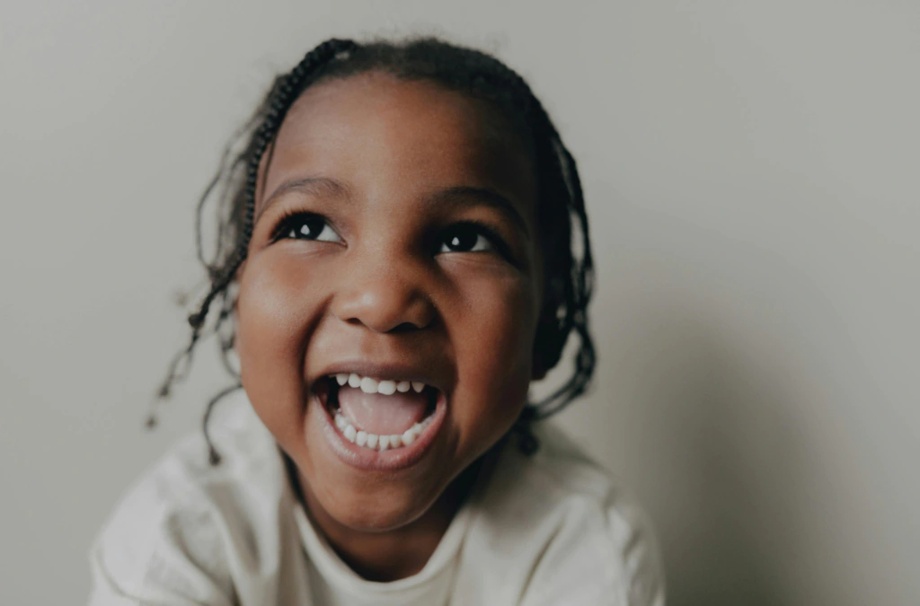 child smiling after visiting paediatric dentist in Tarneit